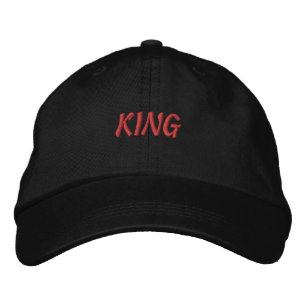 Brodée Casquette élégante avec nom imprimé - Roi du texte