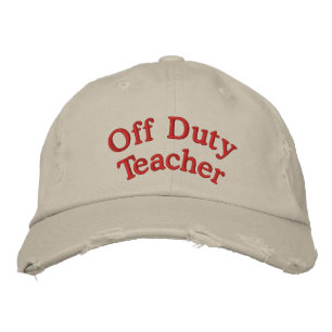 Brodée Casquette enseignant hors service