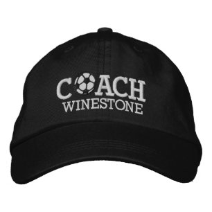 Brodée Casquette entraîneur de football