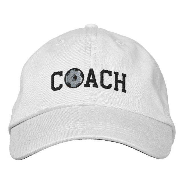 Brodée Casquette entraîneur de football (Devant)
