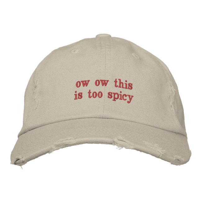 Brodée casquette épicé (Devant)
