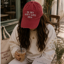Casquette esthétique Soft Life, style de vie fémin