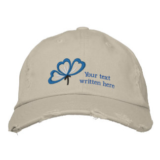 Brodée Casquette femme florale personnalisée