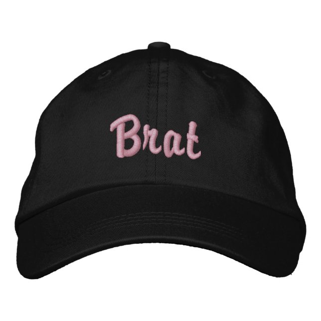 Brodée Casquette Flirté Brodé Brat (Devant)
