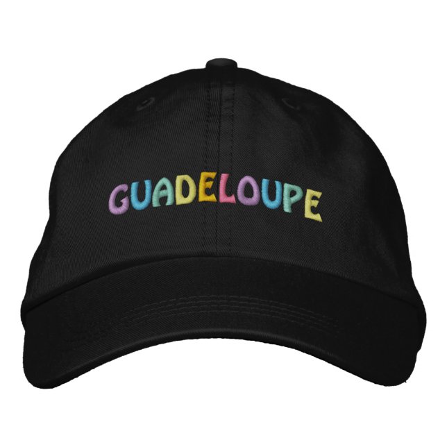 BRODÉE CASQUETTE GUADELOUPE (Devant)