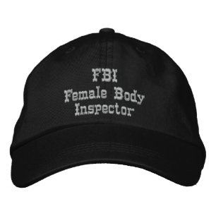 Brodée CASQUETTE Humour du FBI