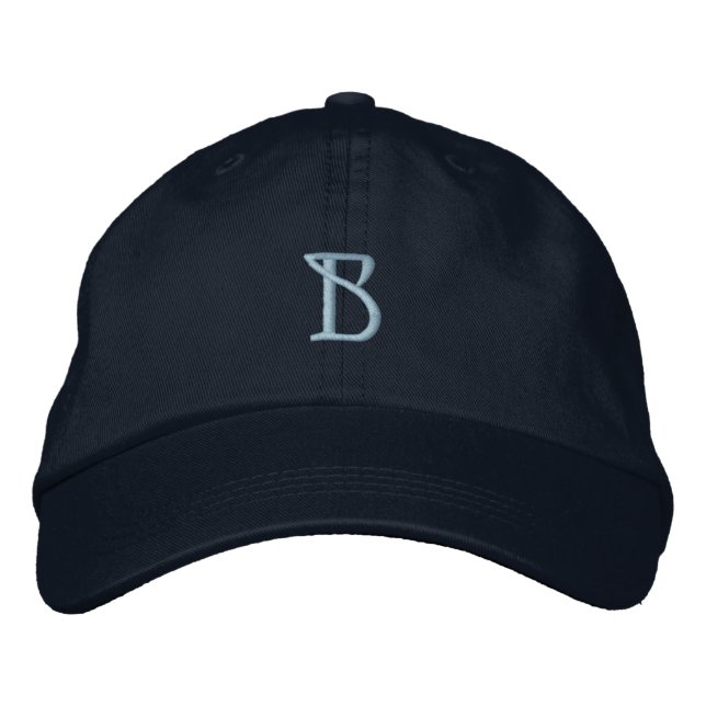 Brodée CASQUETTE INITIAL "B" Designer (Devant)