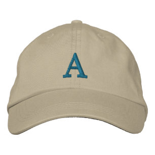 Brodée Casquette initial de monogramme personnalisable