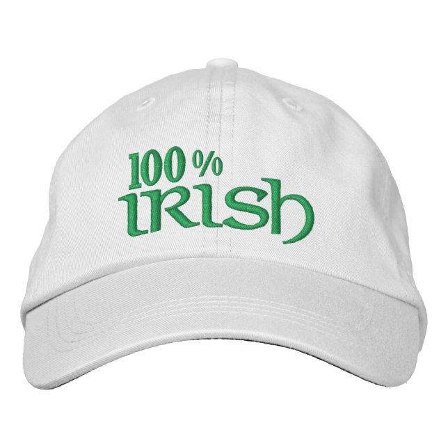 Brodée Casquette IRLANDAIS de 100 % (Devant)