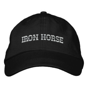 BRODÉE CASQUETTE IRON HORSE