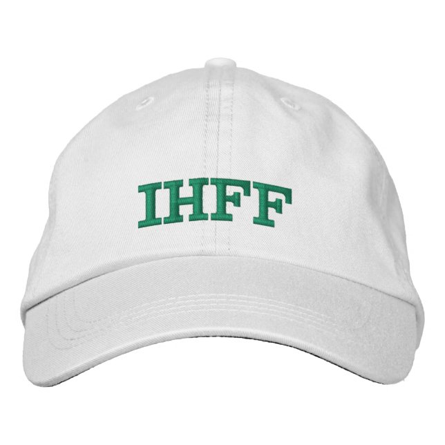 Brodée casquette "Je déteste le football d'Imaginaire" (Devant)
