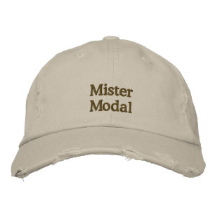 Brodée Casquette "Mister Modal" désorganisé