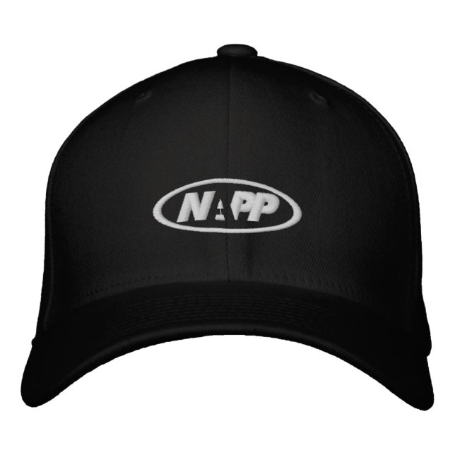 Brodée Casquette NAPP en noir (Devant)