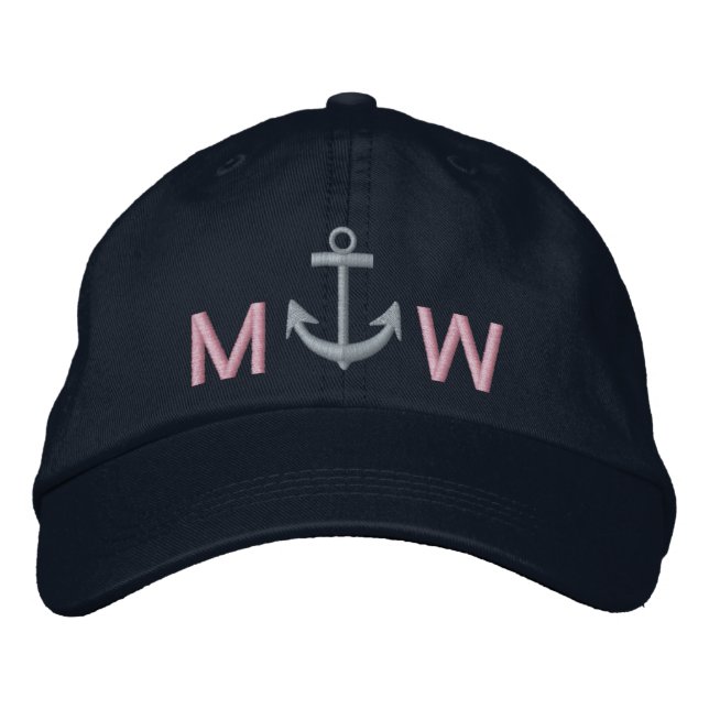 Brodée Casquette nautique par SRF (Devant)