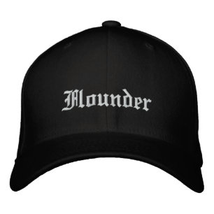 Brodée Casquette noir Flounder