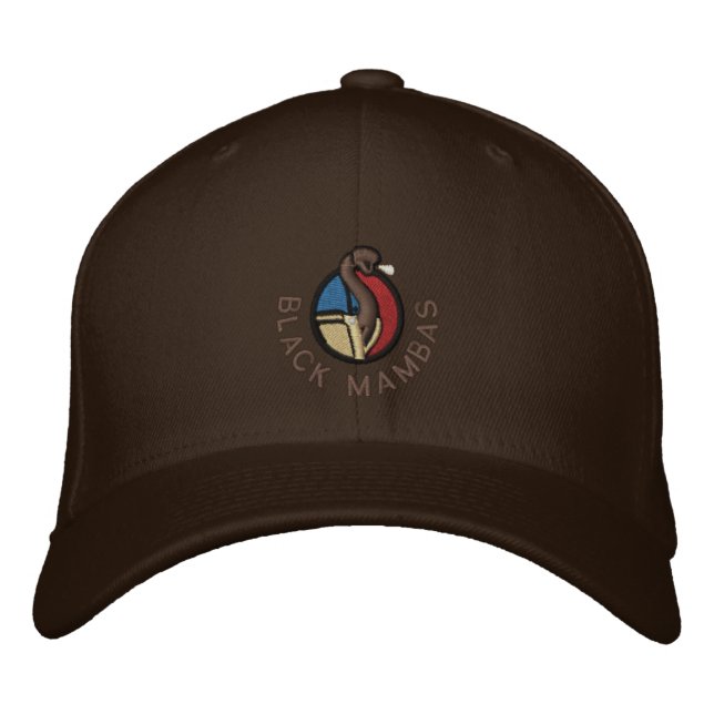 Brodée Casquette noir Mambas (Devant)