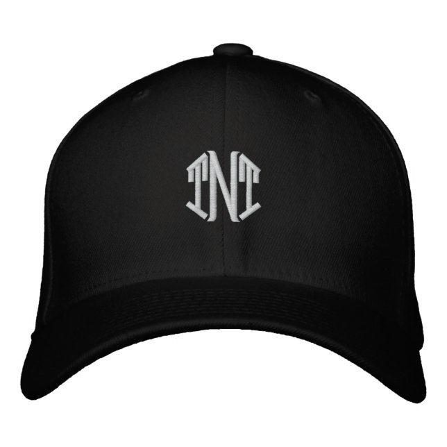 Brodée casquette noir "TNT" (Devant)