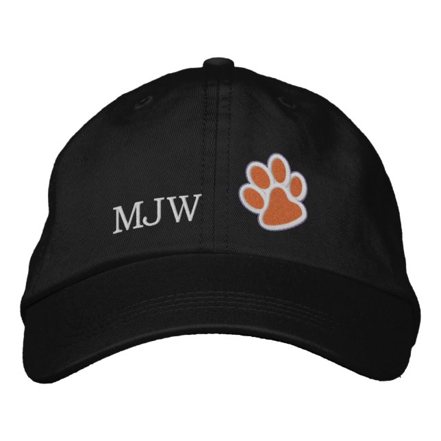 Brodée Casquette Paw Tiger Orange (Devant)