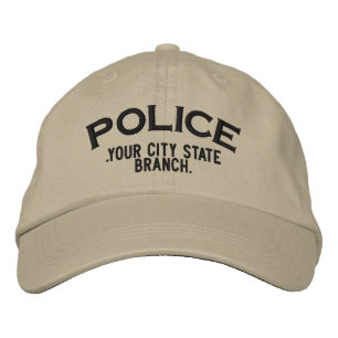 Brodée Casquette personnalisé de police
