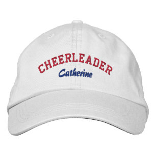 Brodée Casquette personnalisé rouge, blanc et bleu