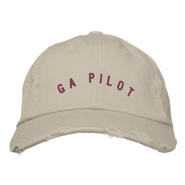 Brodée Casquette pilote de l'aviation générale (Devant)