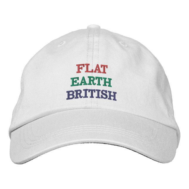 Brodée Casquette plat brodé des Anglais de la terre (Devant)
