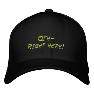 Brodée Casquette QTH de la radio amateur