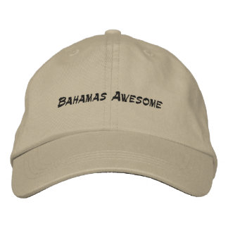 Brodée Casquette réglable avec citation des Bahamas