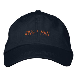 Brodée Casquette réglable de base avec texte imprimé KING