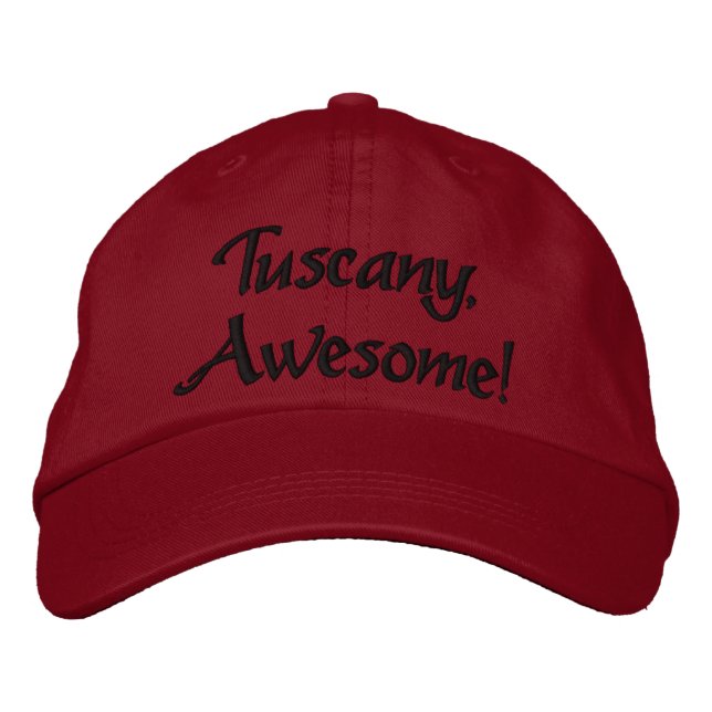 Brodée Casquette réglable de la Toscane Italie (Devant)