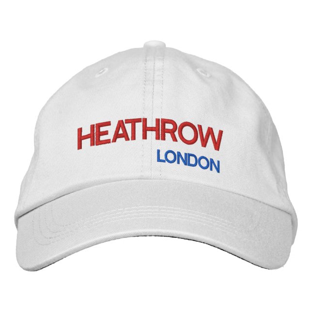 Brodée Casquette réglable de l'aéroport Heathrow de Londr (Devant)