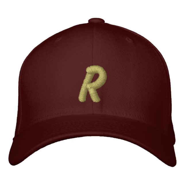 Brodée Casquette réglable monogramme R (Devant)