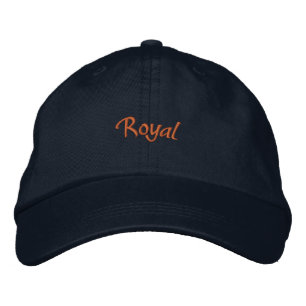 Brodée Casquette réglable Navy personnalisée avec texte R