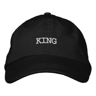 Brodée Casquette réglable noire royale avec impression él
