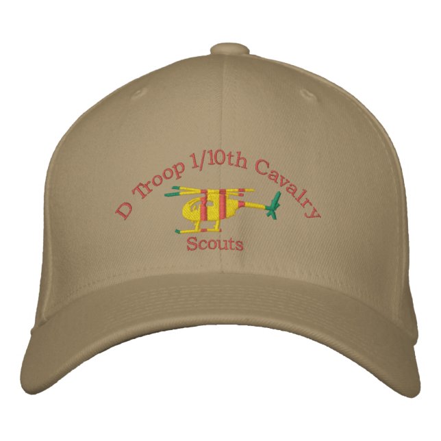 Brodée Casquette scout du 1/10e détachement de cavalerie  (Devant)
