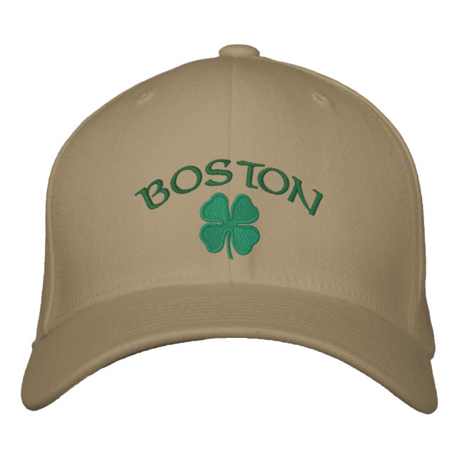 Brodée Casquette Shamrock de Boston (Devant)