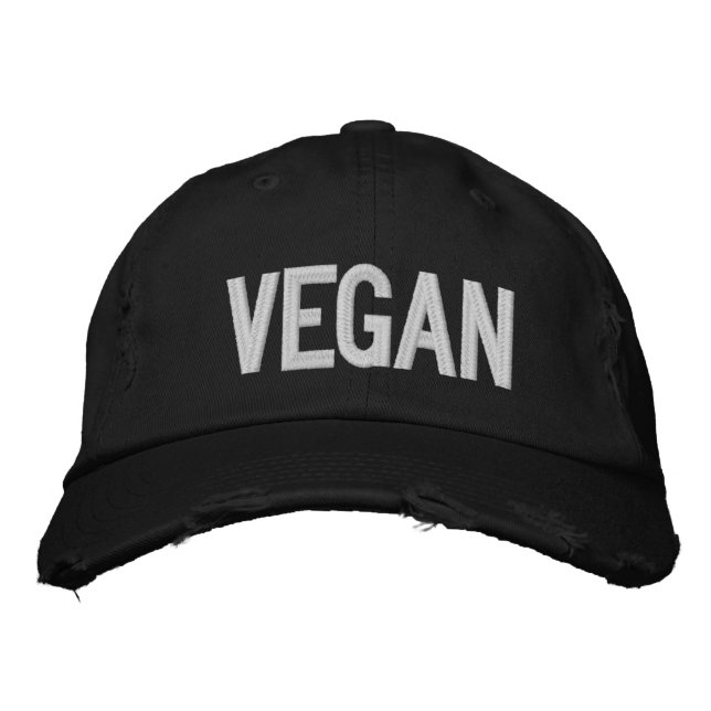 Brodée Casquette végétalien (Devant)