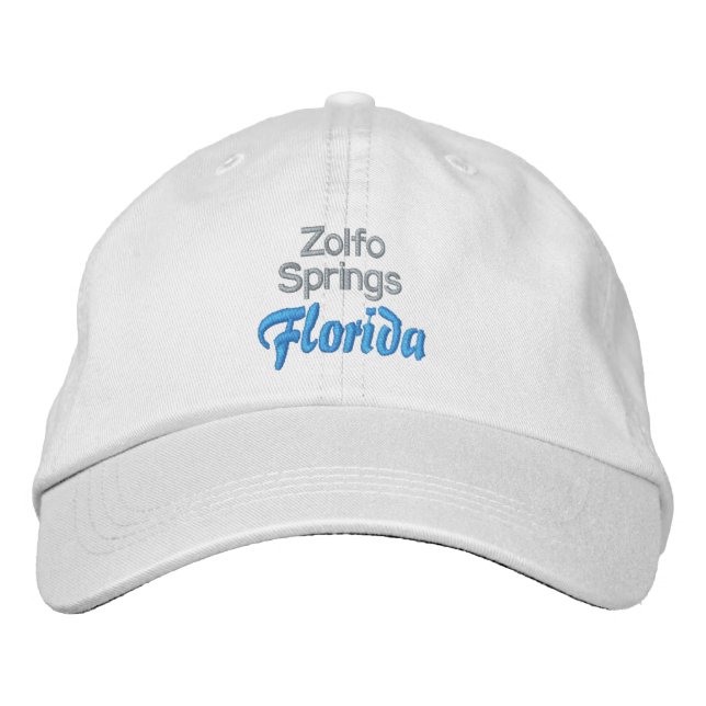 Brodée Casquette ZOLFO SPRINGS (Devant)
