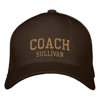 Brodée Coach Nom personnalisé Casquette brodé - Brown & O