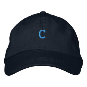 Brodée Coton C - Lettre Initiale Monogramme Casquette