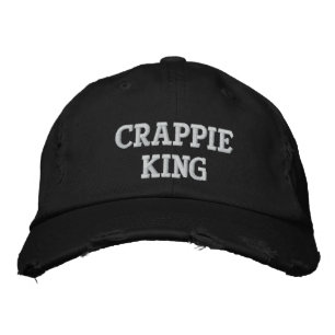Brodée Crappie King - Casquette brodé personnalisable