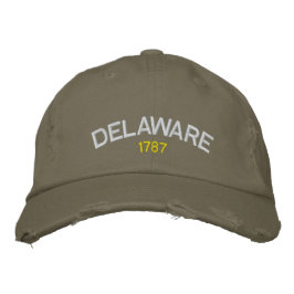Brodée Delaware 1787 Casquette brodé