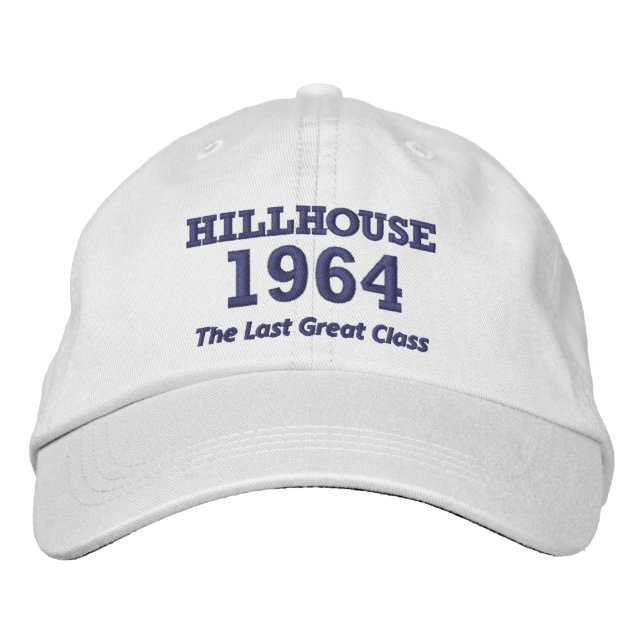 Brodée Deluxe Hillhouse '64 casquette avec texte brodé (Devant)