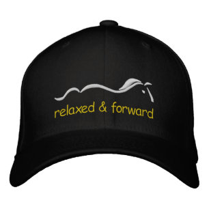 Brodée Détente & Avance, casquette à boules logo cheval