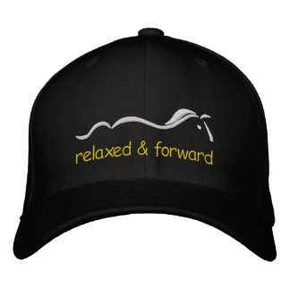 Brodée Détente & Avance, casquette à boules logo cheval