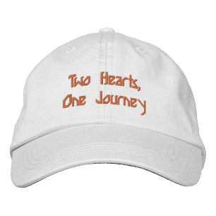 Brodée Deux cœurs un voyage Casquette personnalisée Chape