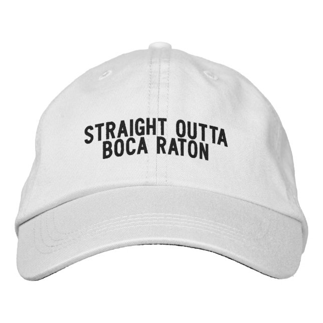 Brodée Direct Outta Boca Raton Casquette Floride (Devant)
