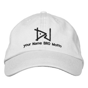 Brodée DJ Casquette personnalisable Votre propre texte Br