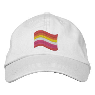 Brodée Drapeau de la fierté lesbienne Casquette de baseba