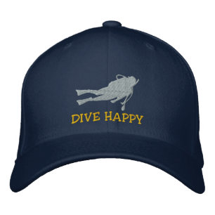 Brodée Drôle Casquette brodé de plongée de la SCUBA